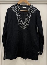 EAST Black Sequin Tunic Kaftan