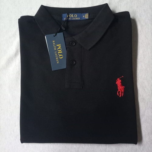 Men polo shirt black - men's,