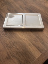White Company stainless steel tray for soap dispensers