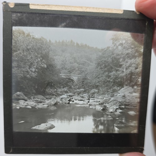 Glass magic lantern slide - magic,