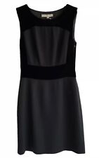 L K Bennett Black Surrey Audrey Hepburn Style Pencil Dress Velvet Insets Size 8