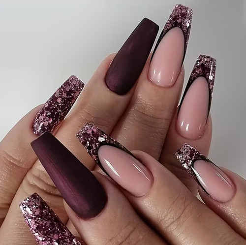 Press nails long coffin - 24,