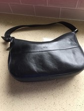 Tula Black Leather Hobo Bag