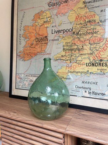 Vintage french green glass - vintage,