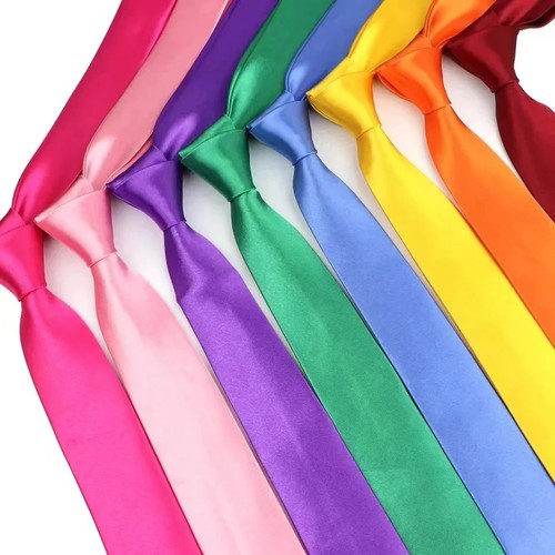 Mens tie plain solid colour - plain,
