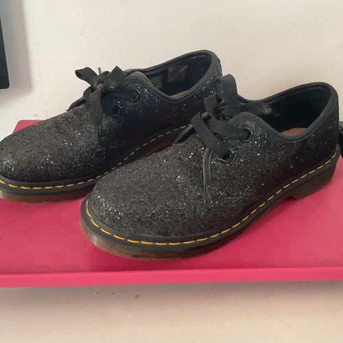 Martens black glitter lace - martens,
