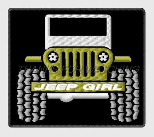 Jeep girl embroidered - girl, patch