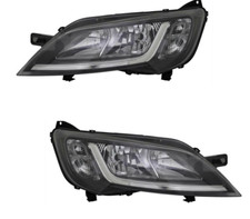 Fits Peugeot Boxer 2014-2025 Black  Headlight Headlamp Set Pair Both Right Left