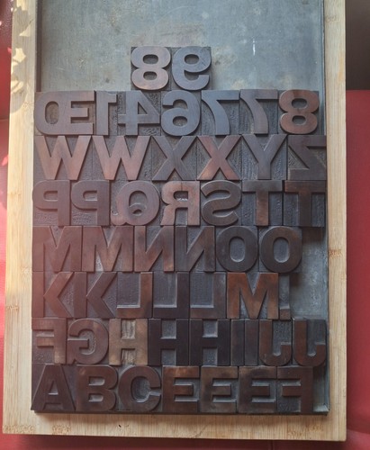 Vintage wooden letterpress - vintage,