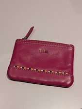 Tula pink leather coin purse
