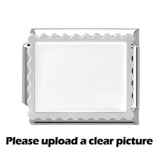 Wavy 9mm Italian Photo Charm