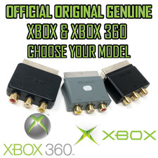 Official Xbox & Xbox 360 SCART Adapter - Genuine Microsoft Cable - CHOOSE MODEL