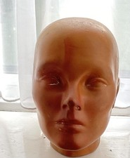 Retro Shop Dummy Head - solid base 
