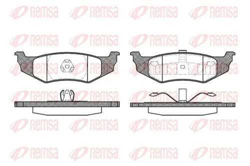 Brake pads rear - rear, 0482.40
