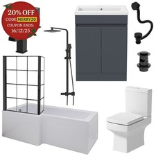 Complete Bathroom Suite Black