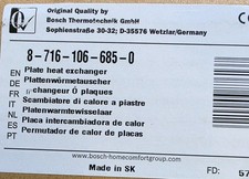 Worcester Bosch Greenstar25/30 CDI Heat Exchanger 87161066850 Genuine Bnib.