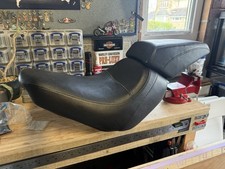 Genuine Harley Davidson 2-up Stock Seat Softail 2018+ Black Leather PN 52000270