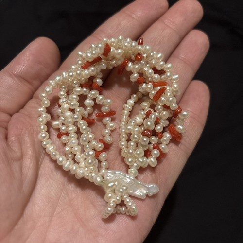Vintage multi strand white - multi-strand,