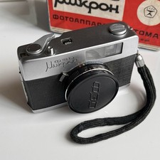 FED Micron / Mikron Half Frame 35mm Film Camera 30mm F1.9 Built In Kharkiv USSR