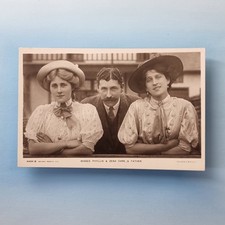 Edwardian Actress Postcard Phyllis Zena Dare Father C1907 Real Photo Rotary