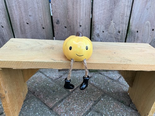 Small ceramic pumpkin with - small,
