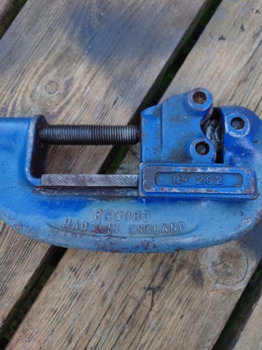 Vintage record pipe - record, cutter
