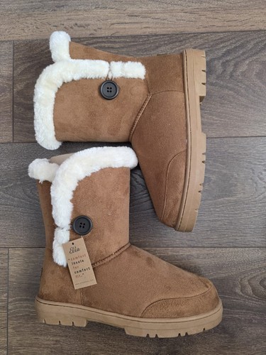 Ella brown faux suede - ella,