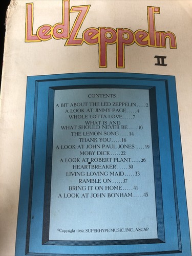 Led zeppelin songbook bio - zeppelin,