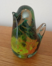 Mdina Glass bird paperweight - robin