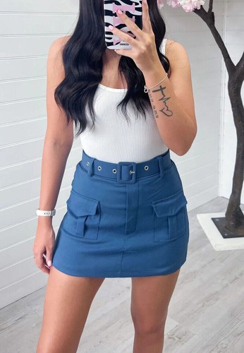 Womens high waist short skirt - short,