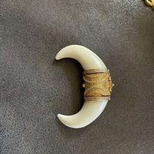 REVLON MOON DROPS PERFUME SAFARI TUSK HORNS PENDANT