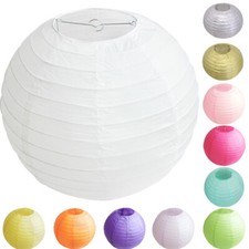 TtS 10pcs 8"- 30" Round Paper Lanterns Lamp Shade Wedding Birthday Party Decor