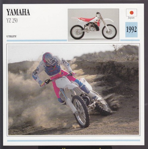 1992 yamaha yz250 - 1992, yz-250cc