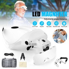 Magnifying Glass Headset 2 LED