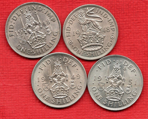 Shilling coins 1948 - x,