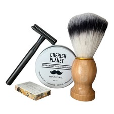 Men's Shaving Kit with Safety