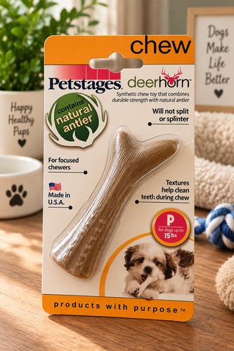 Petstages deerhorn small dog - deerhorn,
