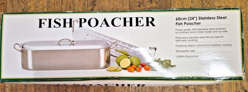 Stainless steel fish - fish, poacher