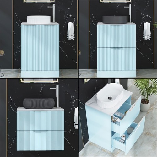 600 700 800 fluted vanity - vanity, unit