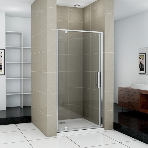 Shower enclosure glass doors - shower,