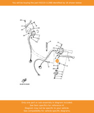 YAMAHA O-ring, 93210-11368 OEM RD350LC RD250LC SR125 XS400 XV535 SR500 XJ550