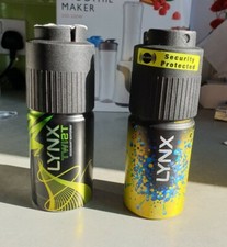 2 x Empty Lynx Deodorant Spray Cans - Twist & Citrus Extract - Discontinued