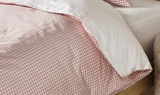 The Little White Company 100% Organic Cotton Gingham Double Duvet Cover Only