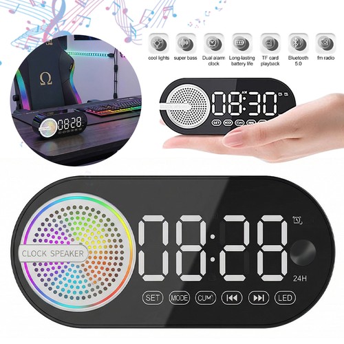 Digital alarm clock bedside - clock,