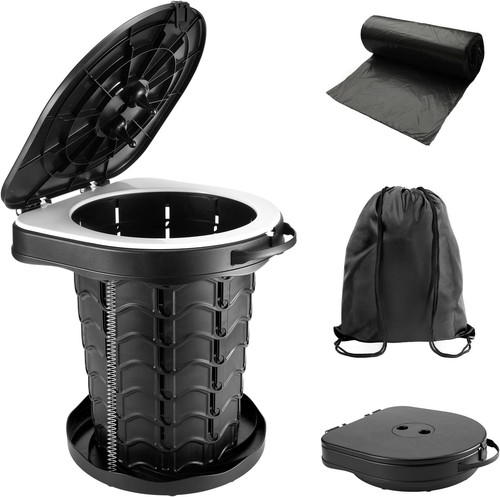 Folding camping toilet - folding,