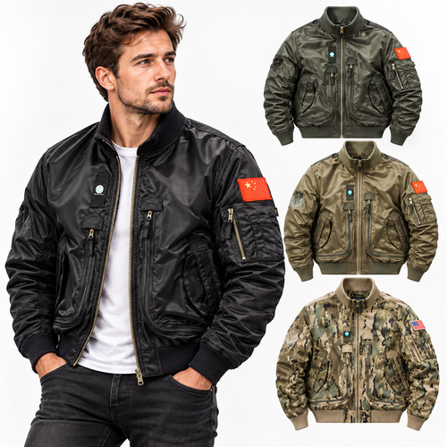 Men vintage military bomber - vintage,