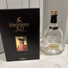 Hennessy XO Cognac Brandy - Empty Bottle & Box