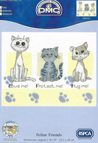 Dmc feline friends cross - feline,