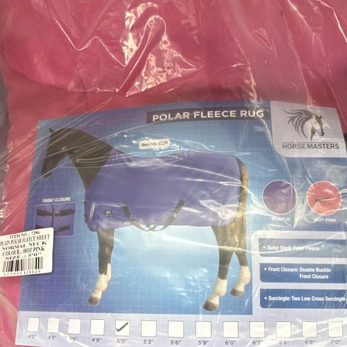 Fleece rug pink horse - horse, master