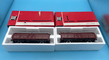 2 X JOUEF 6220 COVERED GOODS WAGONS – TOMBEREAU 2 ESSIEUX SNCF 90498 - BOXED
